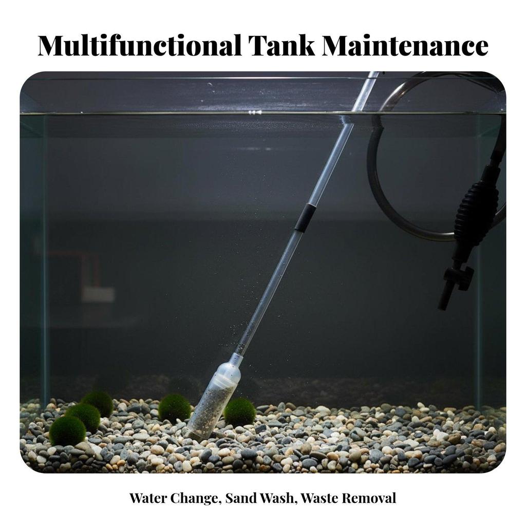 Aquarium Siphon Cleaning Kit Gravel Vacuum Water Changer Pump for Fish Tank