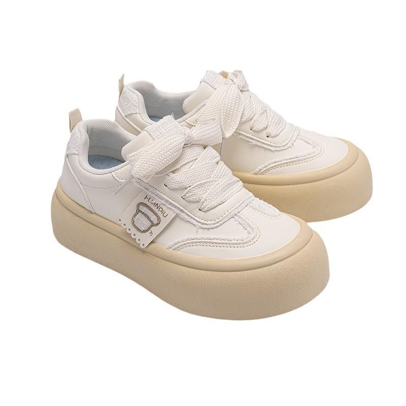 Global platform big head board shoes women's spring ZHQ5863 new niche shoes women's height increase versatile white shoes women