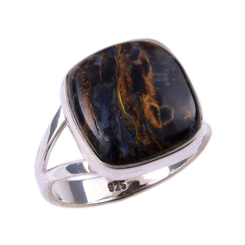 Natural Pietersite Gemstone Handmade 925 Solid Sterling Silver Ring Size 6 G0A40
