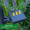 Solar Outdoor Lights Warm /White Pathway Light - Waterproof Solar Powered Garden Stake Lights for Walkway Lawn Driveway Backyard