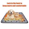 Self Warming Pet Mat Star Pattern Thermal Cat Mat Dog Crate Pad with Anti Slip Backing Washable Warm Pee Pad for Indoor Dogs Cats Couch Floor Use
