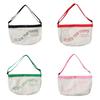 Large Capacity Korean Style Canvas Shoulder Bag For Kids Featuring Cute Alphabet Design