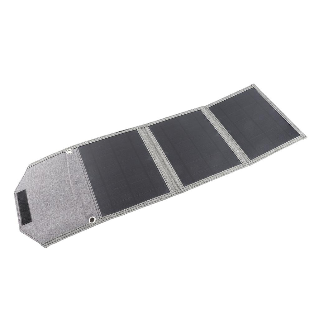 Portable Solar Panel 18W Monocrystal Silicon Power Foldable Charger Triple Folding DC TYPE‑C Single USB Port