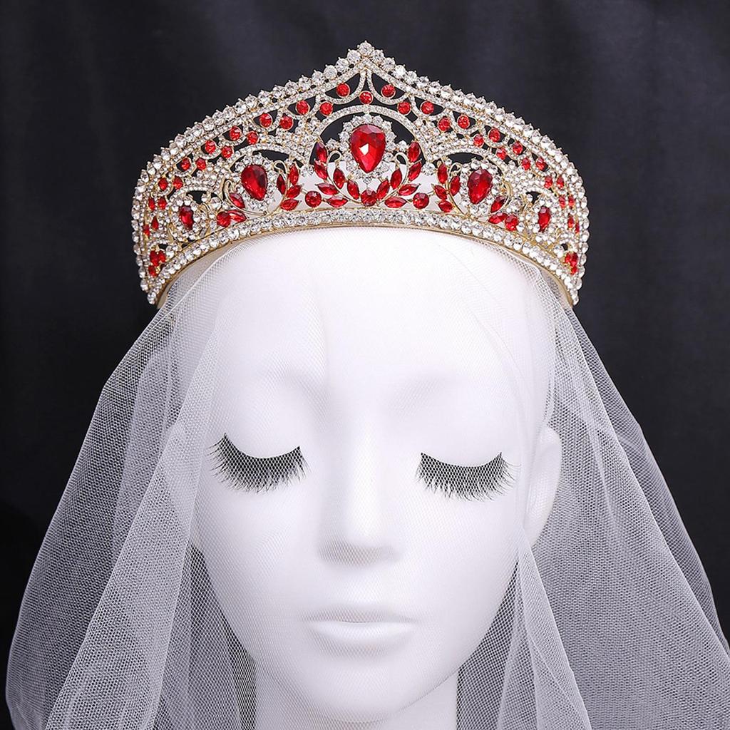 Crown Tiara Bride Headband girl Hair Accessory Bridal Headpieces for Halloween Stage