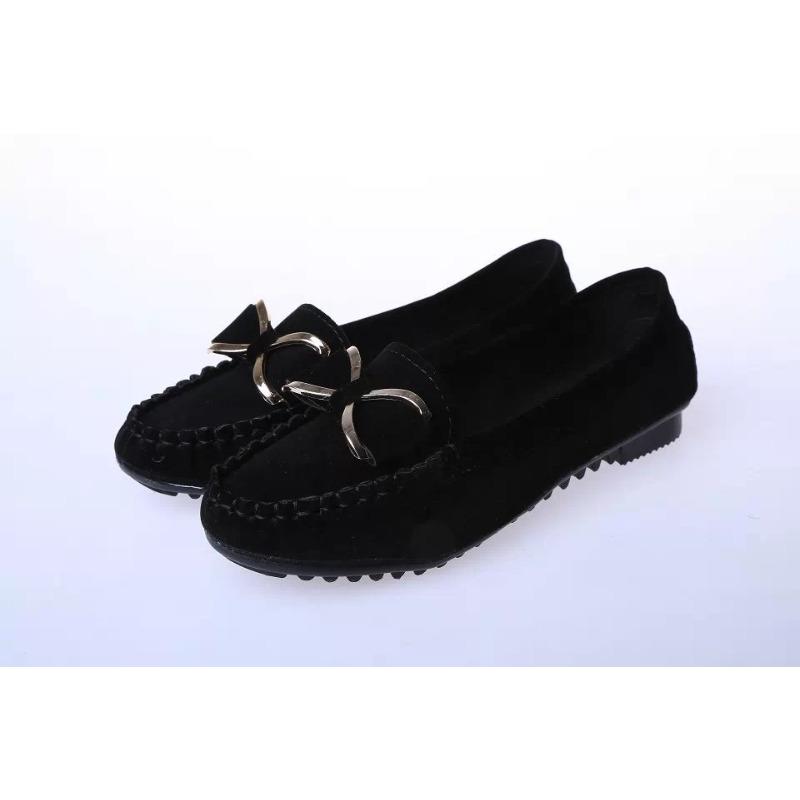 Women's Bow Slip-On Flats, Low Heel Casual Loafers for Driving and Work