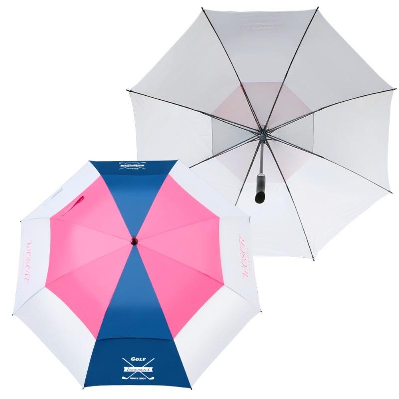 Large Golf Waterproof Umbrella Double-layer Long Handle Wind And Rain Resistant Straight Pole Umbrella Suitable 3-4 People