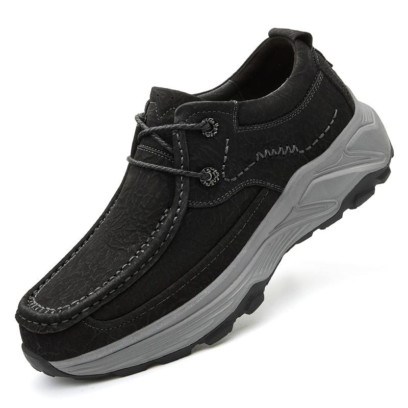Fashion Lace Up Hiking Footwear Retro Style Casual Shoe Men Luxury Brand Hiking Shoes Comfort Walking Shoes Classic Outdoor Sneakers