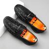 Fashion Luxury Brand Men's Top Layer Cowhide Business Casual Leather Shoes Spring  Men's New Comfortable Daily Casual Versatile Loafers