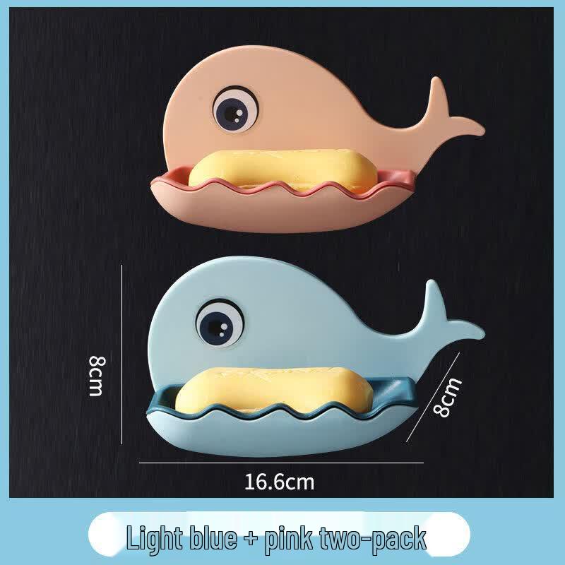 LIEI Cartoon Double-Layer Suction Cup Soap Dish