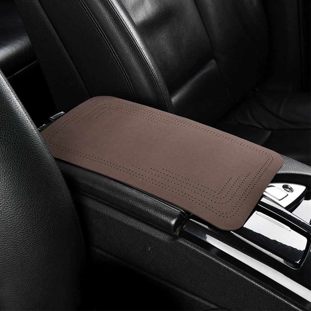 Car Suede Armrest Box Pad Car Center Armrest Box Cover Plush All Season Universal Elbow Support Pad