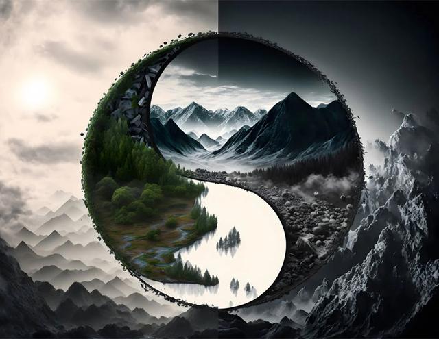 

Инь Ян алмазная живопись Тай Чи вишневый цвет пейзажи 5D Алмазная вышивка полная дрель наборы для вышивки крестом животное дерево Full Round 30x40CM