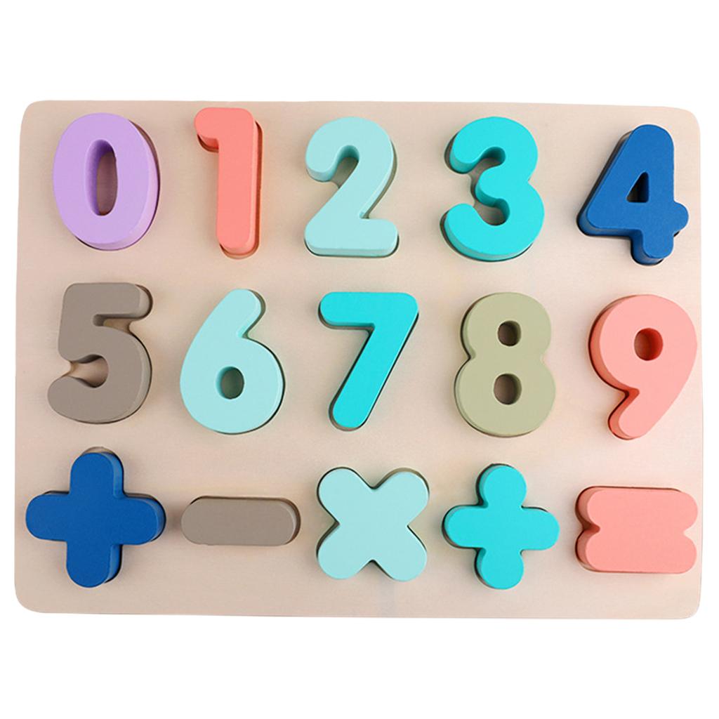 Wooden Blocks puzzle playing Developmental Colorful Montessori Christmas Birthday Gift Toddler