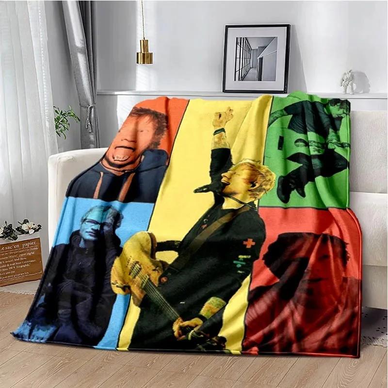 Singer Ed Sheeran printed blanket Warm Flannel blankets Soft and comfortable blanket bed linings blankets for beds Birthday Gift
