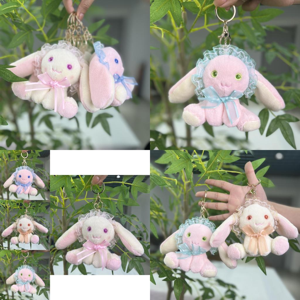 Soft And Cuddly Cartoon Bunny Plush Toy Keychain Perfect For Girls And Collectors