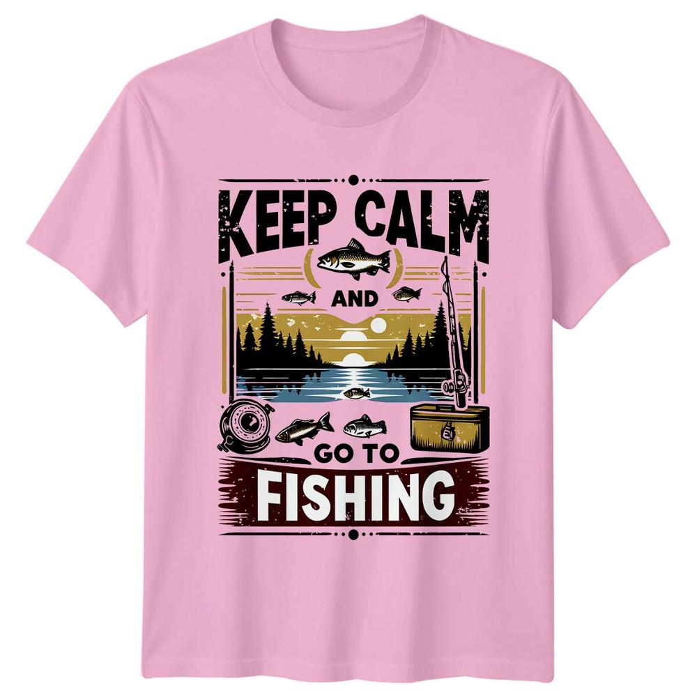 Keep Calm And Go To Fishing TShirt Fishing Graphic Tee