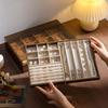 Walnut Jewelry Storage Box for Necklaces, Earrings, Bracelets, and More
