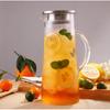 Heatproof Glass Carafe with Stainless Lid Hot or Iced Water Bottle Fruit Flower Tea Teapot 1500ml