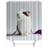 Custom High Quality Guinea Pig Shower Curtain Waterproof Bathroom Polyester Fabric Bathroom Curtain