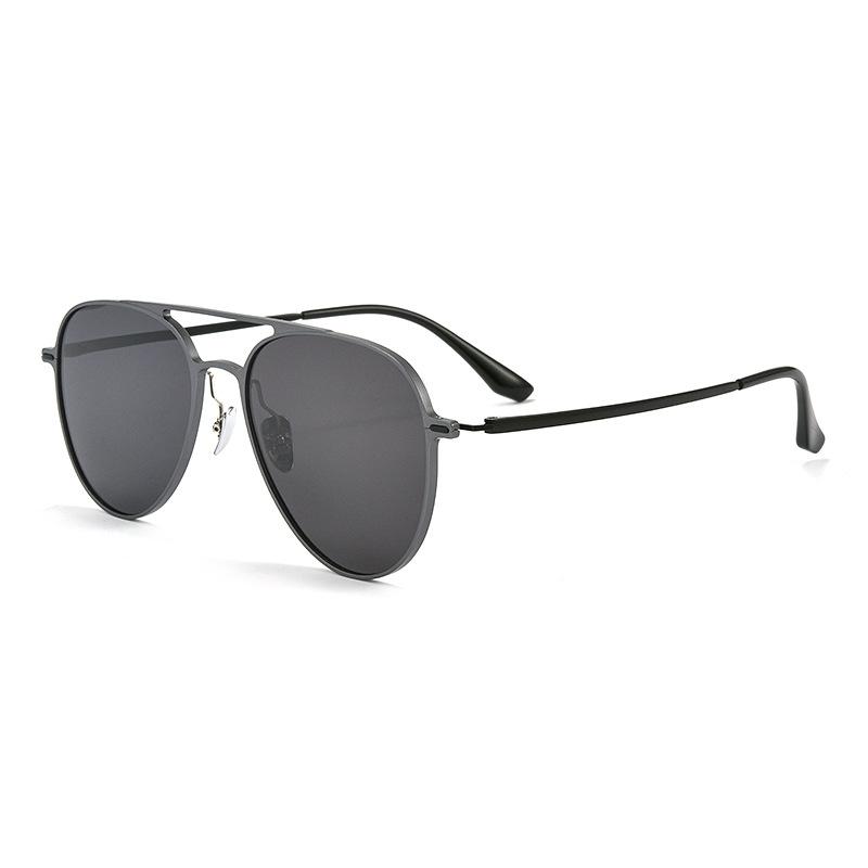 Simple, stylish, cool, ultra light, exquisite aluminum magnesium polarized sunglasses, high-end durable, UV resistant sunglasses