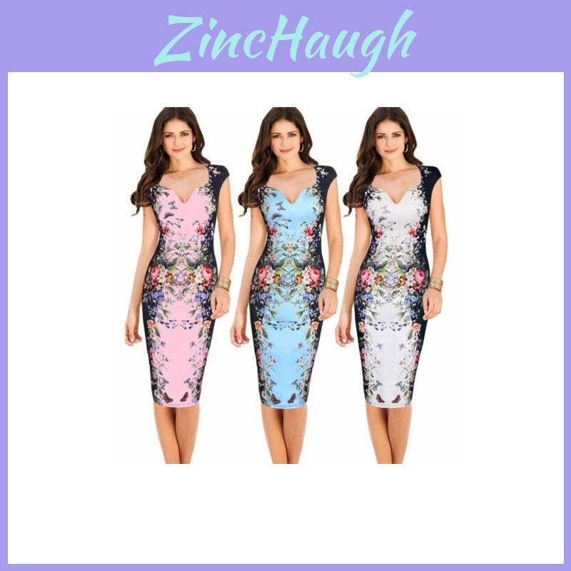 Women Elegant Career Bodycon Evening Party Wear Business Office Dress For All Occasions