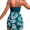 2024 Women's Versatile Print Mesh Tankini & High-Waisted Swim Briefs - Sexy Fashion Swimsuit