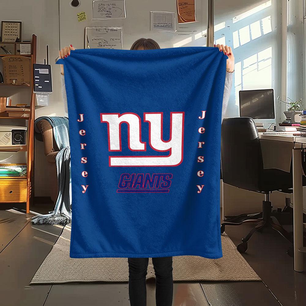 Giants Printed Flannel Blanket, soft throw for bedroom sofa, washable, fan merchandise, great gift.