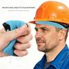 Breathable Safety Helmet Insert Set Soft Fabric Interior Comfort Liner Pad with Washable Fasteners for Daily Warehouse Hard Hat Use