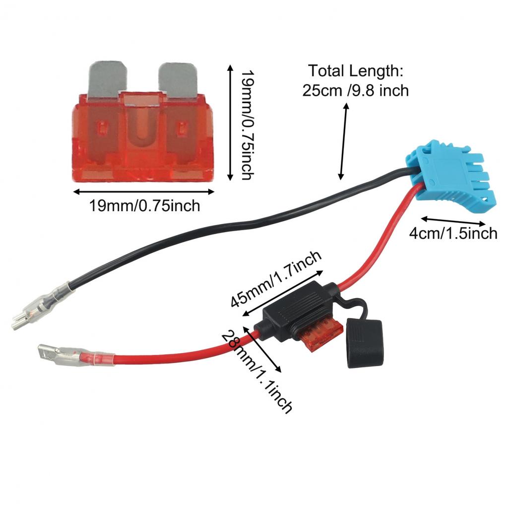 Durability 12 AWG Wire Harness 12V Battery-powered For 12V SLA Batteries