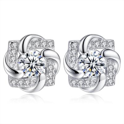 Novos brincos de zircônia cúbica brilhante para mulheres, acessórios delicados para meninas, uso diário, joias femininas versáteis, presente, envio direto