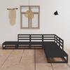 VidaXL Garden Lounge Set 7 Pcs Outdoor Furniture Set Patio Furniture Garden Furniture Terrace Furniture Black 3075508