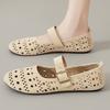Shoes women's shoes summer new hollow single shoes large size flat shoes ballet Mary Jane shoes lightweight breathable fashion shoes