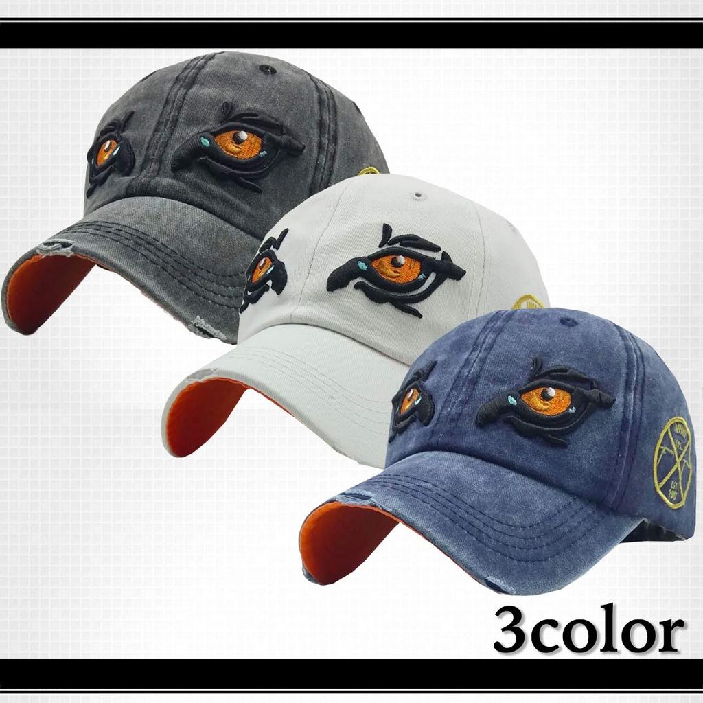 WHITE FANG Hut Vintage Distressed Kappe Einzigartige Lustige Augenklappe CA222 Herren (02 Marineblau)