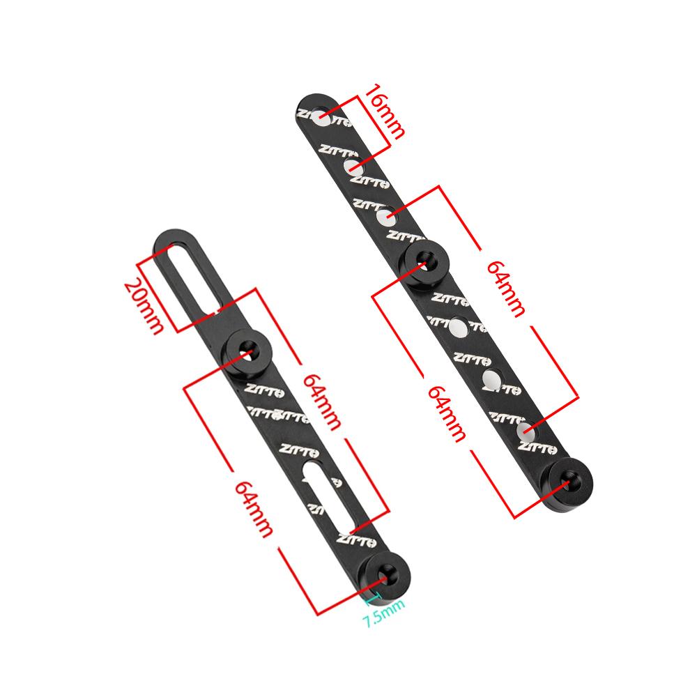ZTTO Bicycle Bottle Holder Adapter MTB Road Bike Bottle Cage Bracket Aluminum Alloy Cycling kettle holder hole position adjuster 6