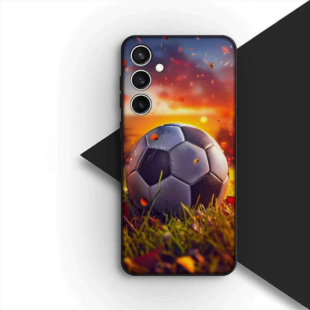 Handyhülle für Samsung Galaxy A35 A36 A55 A26 A05 A06 A14 A50 A51 A53 A54 A12 A13 A23 Hülle King Football Nr. 19 Fußball Nr. 19