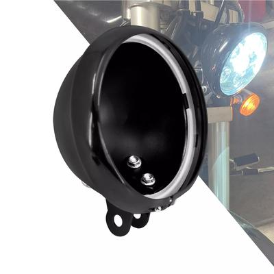 Largoods Inch LED Headlight Housing Bucket Inch Motorcycle Headlamp Shell Headlight Cover Round for Harley Davidson Motorcycle Hardware Renovation 1