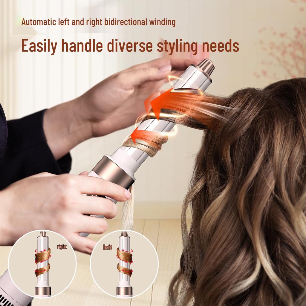 8-in-1 High-Speed Negative Ion Hair Dryer & Styler: Quick-Dry, Curl, Straighten, Hot Air Comb