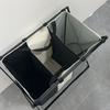 3-Section Foldable Laundry Hamper with Oxford Bags & Aluminum Frame - Dark Light Print, Ideal for Home & Dorm Clothes Storage