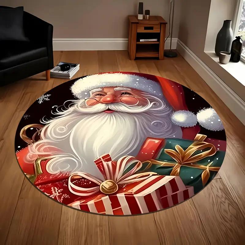 Retro Creative 3D Tree of Life Pattern Round Area Rugs Mat for Living Room Bedroom and Kitchen Carpet Home Room Decor  Area Rugs