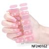 Christmas Design Gel Nail Wraps New Design Gel Nail Stickers Semi Cured Gel Nail Strips