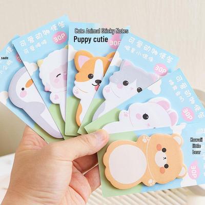 Cartoon Cute Sticky Notes, Irregular Shape Student Memo Pads, Girly Re-stickable Tearable Creative To-Do List.