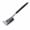 Long Non Slip Handle Grill Cleaning Brush Rust Resistant Metal Cleaner Brush With Scraper For Outdoor Grilling Camping Picnic