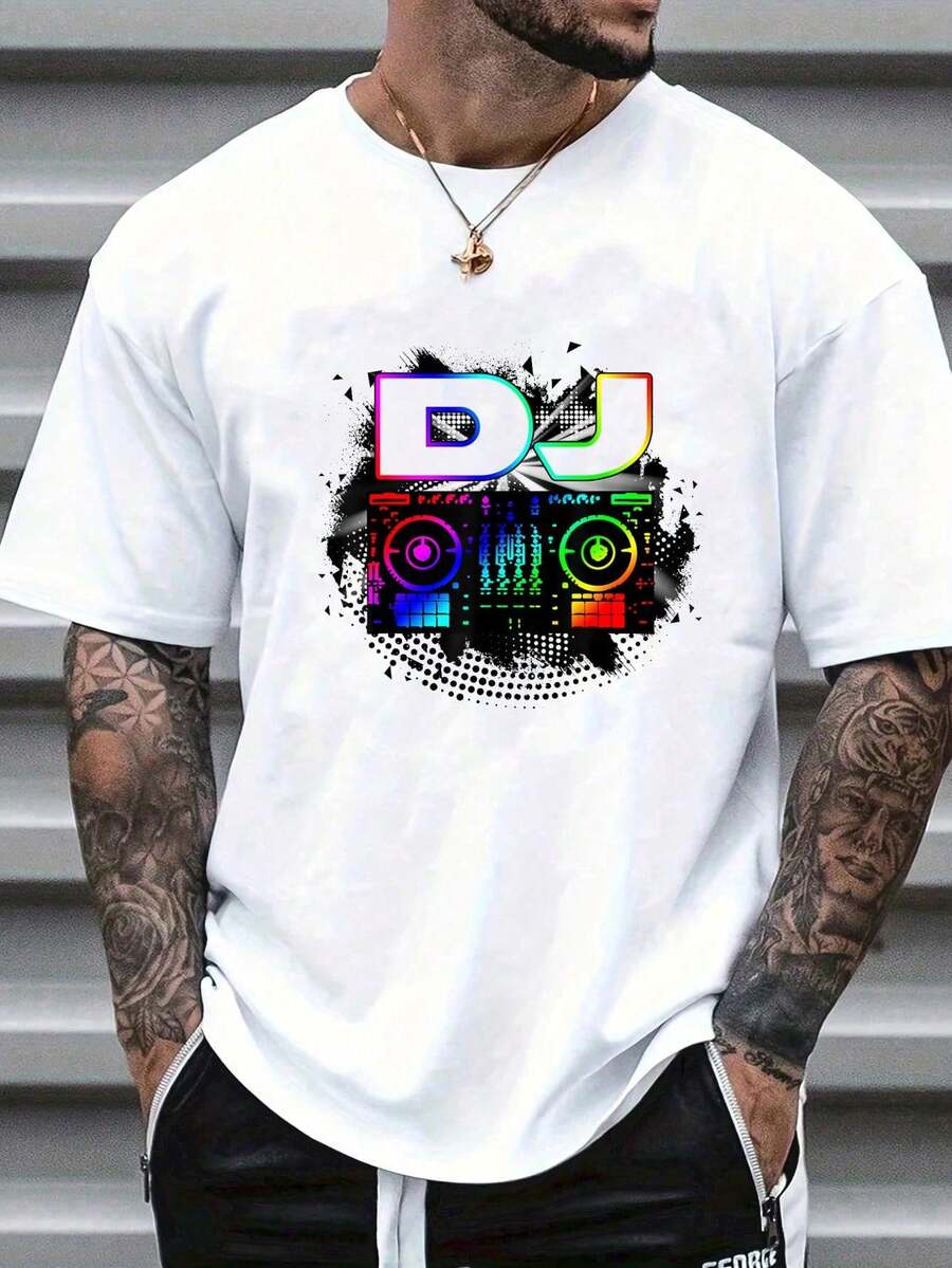 

Dj Music Lover Music Player Sound Cool Funny Gift Unisex T-Shirt XXL