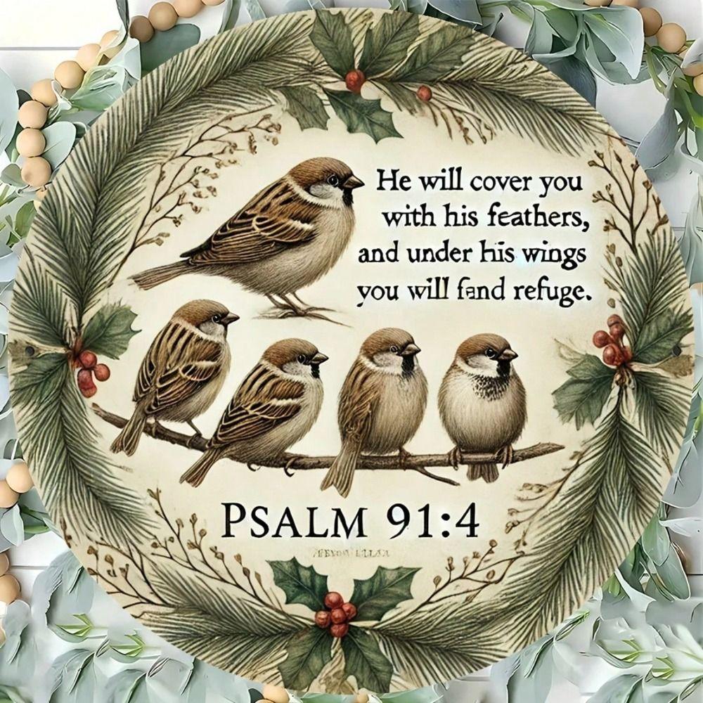 Vintage Metal Tin Sign Wall Art Decor 20x20cm