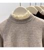 Women's Thick Warm Lace Half-Neck Base Layer Shirt, Autumn/Winter Long-Sleeve Inner Top, High-End Feel