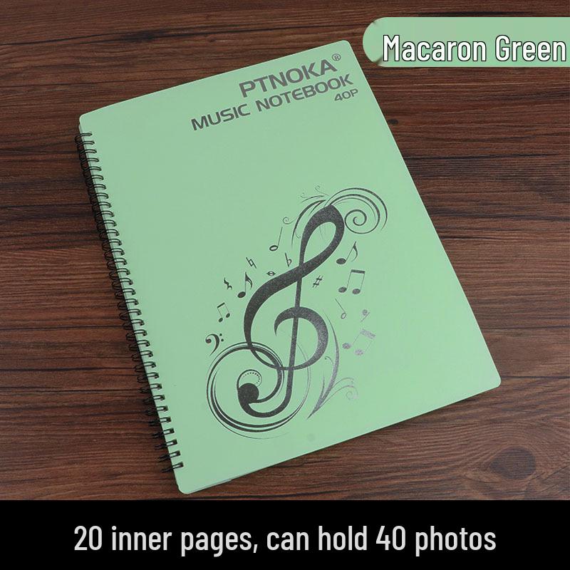 Non-Reflective Expandable Piano Sheet Music Folder with Transparent, Editable Covers