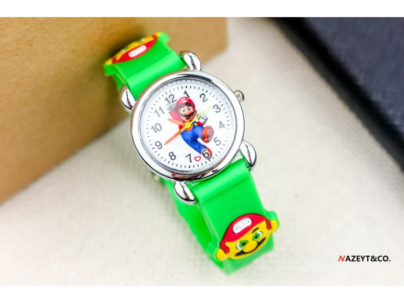 3D Silicone Cartoon Quartz Watch for Kids