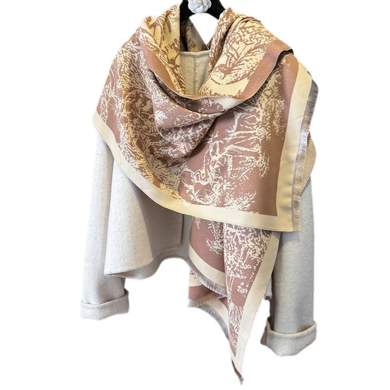 Imitation Cashmere Long Scarf Scarf Women'S Winter High-End Temperament Neck Protection And Shawl Women