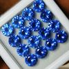 16 PCS Natural Sapphire Gemstone CERTIFIED 5 MM Ceylon Blue Round Cut Lot new23 008 003 002