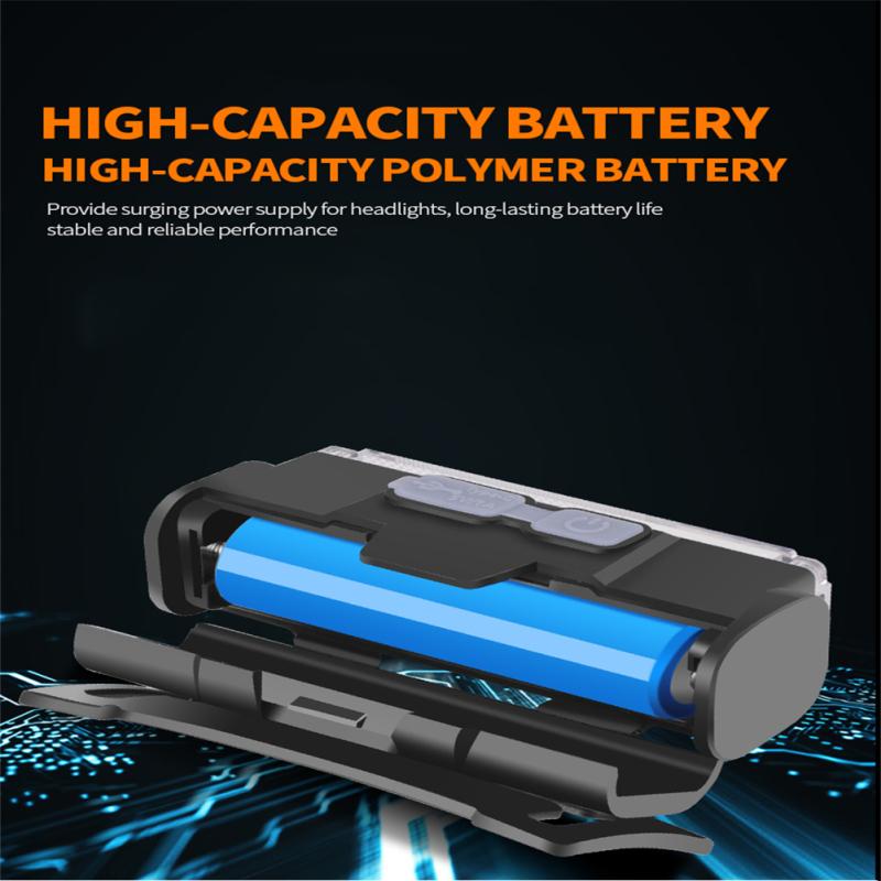 Led Headlamp Type-c Rechargeable Headlight Torch Flashlight Head Band Lamp With Indicator Light