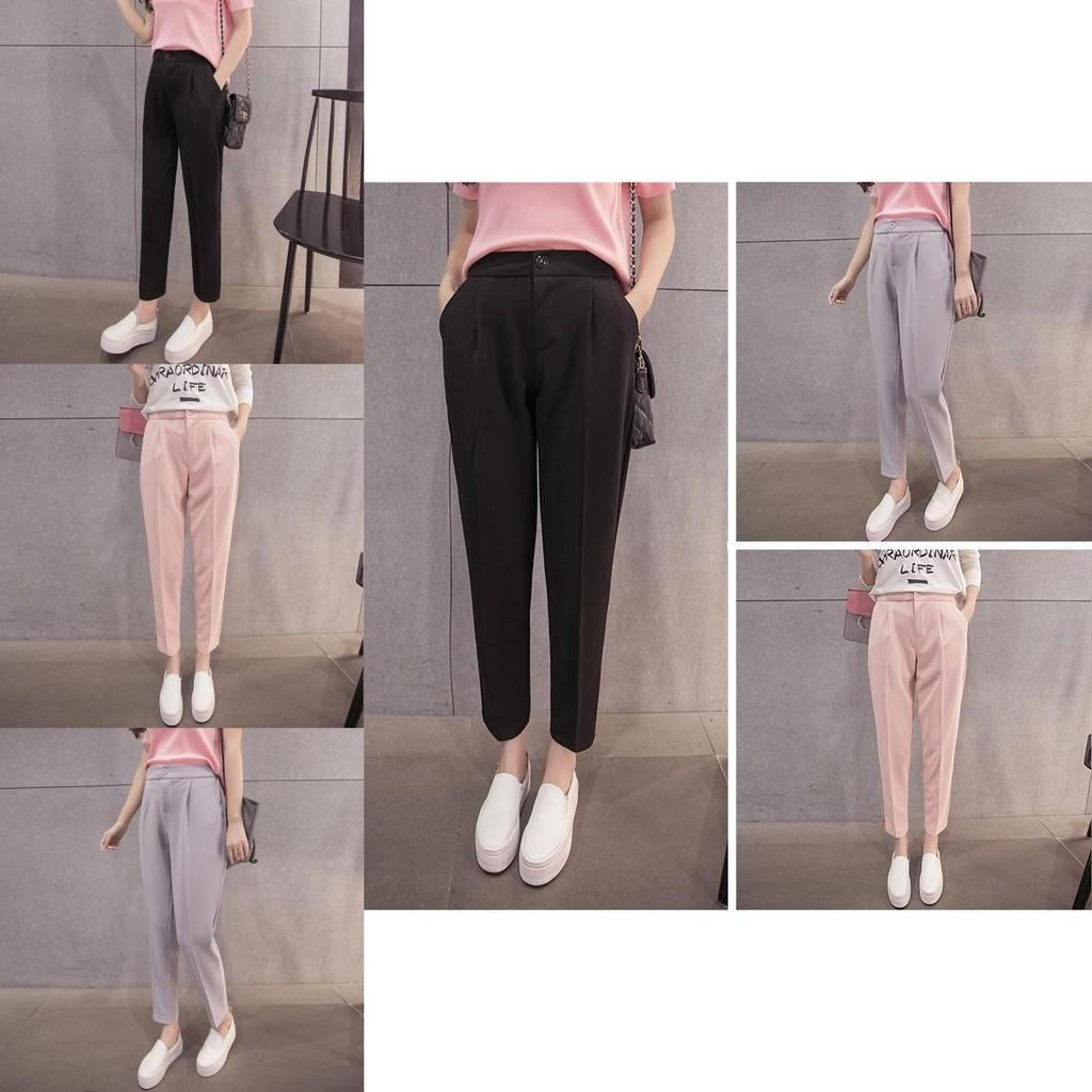 Luxurious Women Harem Pants High Waist Casual Slim Plus Nine Size Trouser